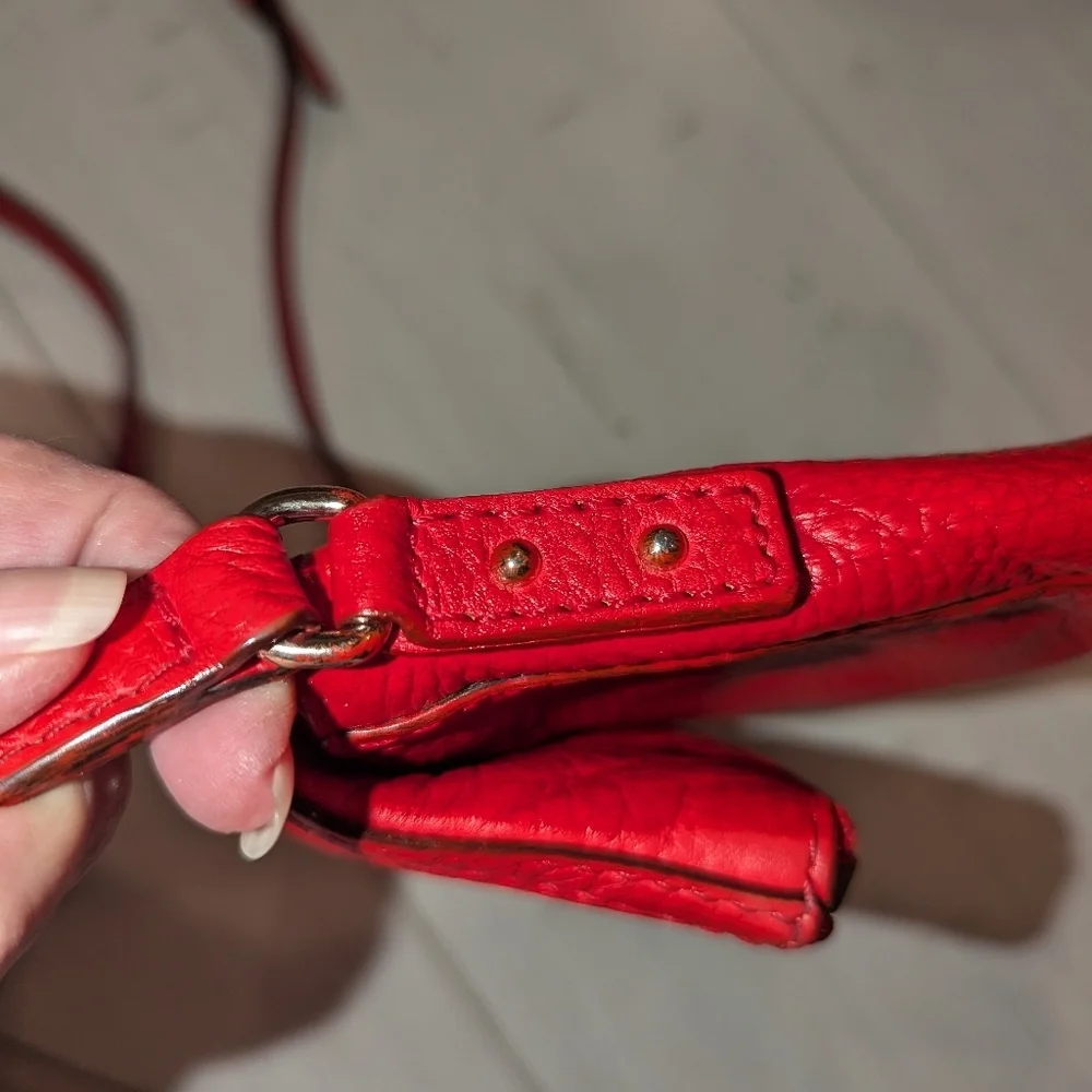 Kate Spade Red Leather Crossbody EUC